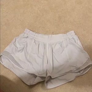White lululemon shorts